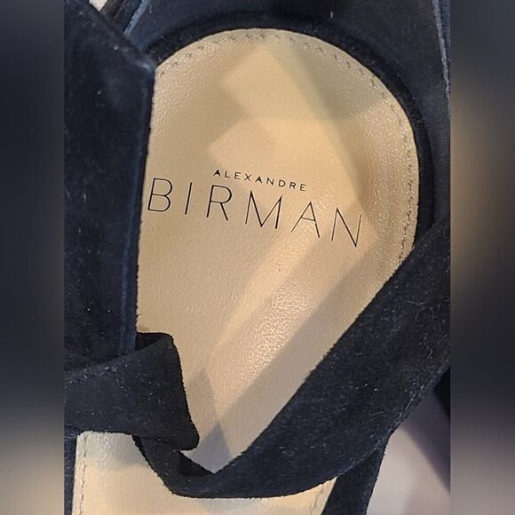 Alexandre Birman Black Suede Clarita Block Sandal, Date Night LBD | 9 (39) - Picture 11 of 16